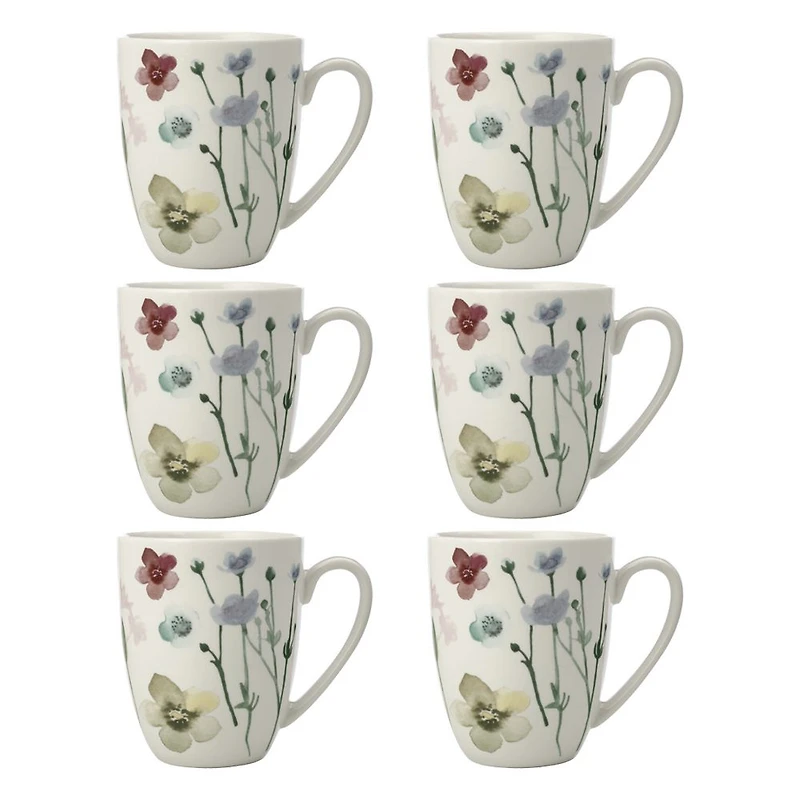 Set of 6 Wildwood Mugs by Maxwell & Williams (420 ml)