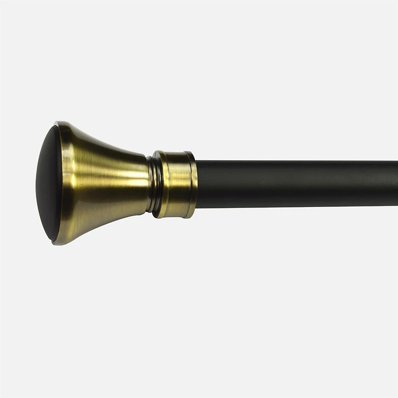 Imperial Noir Flare Curtain Rod Set - 32" to 86