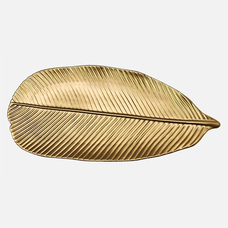 Gold Leaf Plate - 16.25"