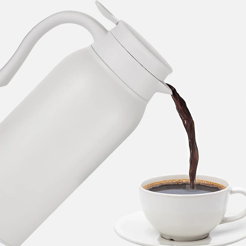 JS GOURMET Insulated Double Wall Carafe - White 
