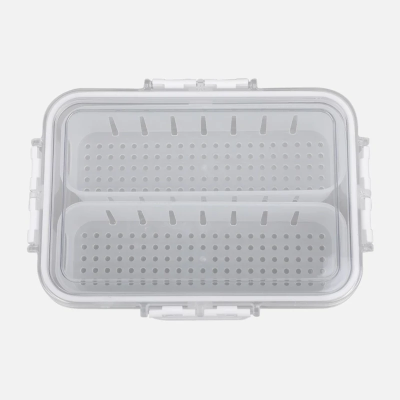 Vegetable Saver with 2 Compartments - 24cm x 17cm x 7 cm