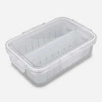 Vegetable Saver with 2 Compartments - 24cm x 17cm x 7 cm