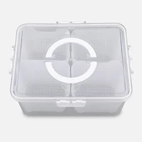 Vegetable Saver with Handles, 4 Compartments