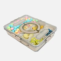 JS Gourmet Snackle Box 5 Compartments - Dark Beige