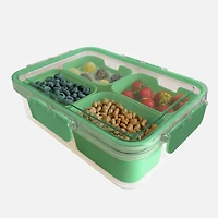 JS Gourmet Snackle Box 4 Compartments - Green