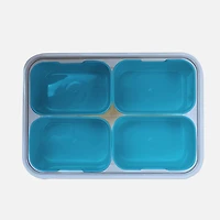JS Gourmet Snackle Box 4 Compartments -  Blue