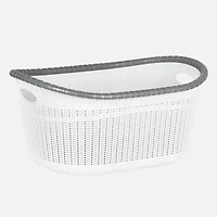 Laundry Basket Ovel White (35 L)