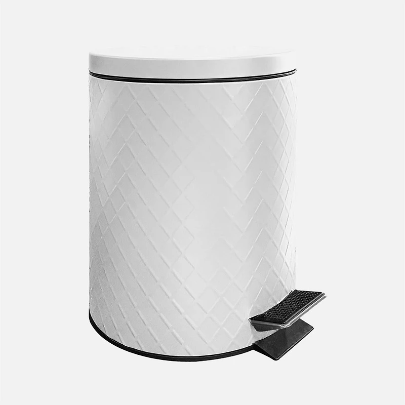 JS Soft Closing Bin, 5L - White