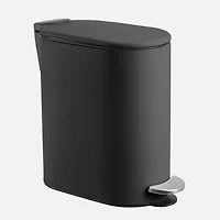 Corbeille ovale à fermeture douce, 5 L - Noire