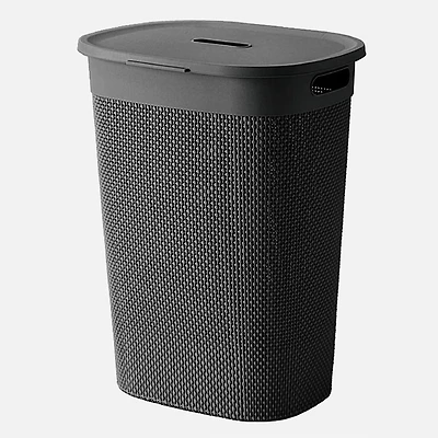 Panier à linge, 55 L - Noir