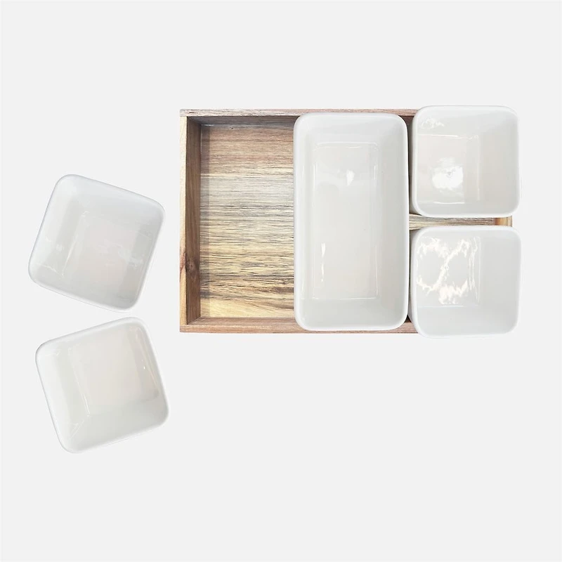 JS Gourmet Serving Tray, 6 Pieces