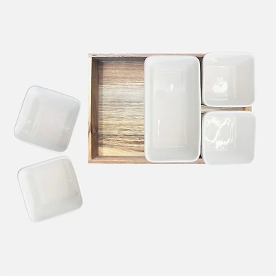 JS Gourmet Serving Tray, 6 Pieces