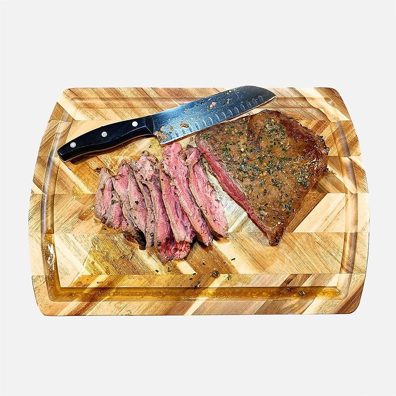 JS Gourmet Rectangular Cutting Board Acacia Wood