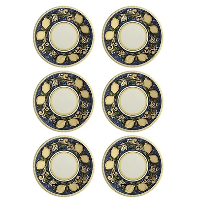Set of 6 Salerno Lemons Plates by Maxwell & Williams (20 cm) - Lemons