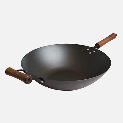 Joyce Chen séries classique Wok pré-culotté en acier au carbone - 14 po