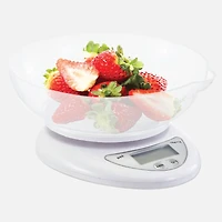 JS GOURMET Digital Kitchen Scale - White