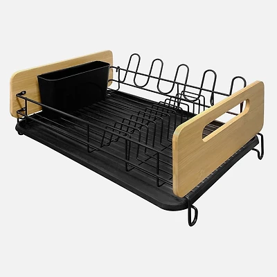 JS GOURMET Dish Drying Rack Black