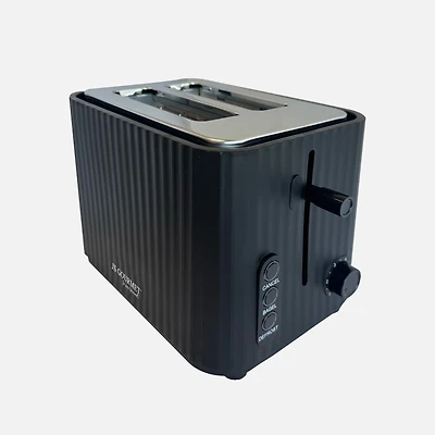 JS Gourmet Retro Toaster - Black 