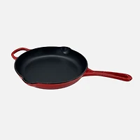 JS GOURMET Enamelled Cast Iron Frying Pan Cherry Red 26 cm