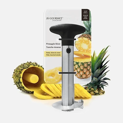 JS GOURMET Pineapple Slicer With Reinforced Welding & Thick Blade