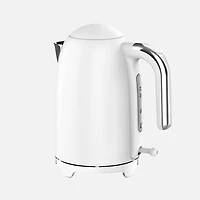 JS GOURMET Veraroma Bouilloire électrique mince en acier inoxydable - blanc, 1,7 L 