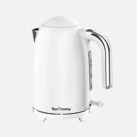 JS GOURMET Veraroma Bouilloire électrique mince en acier inoxydable - blanc, 1,7 L 