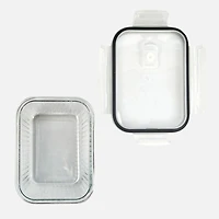 JS GOURMET Contenants alimentaires en verre avec couvercles ventilés, ensemble de 2 