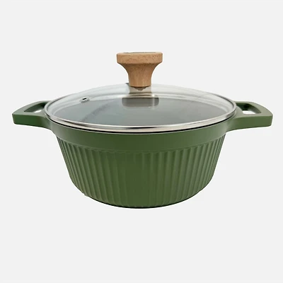 Veraroma™ Die Cast Aluminium Ceramic Non-Stick Casserole With Cover - 24cm