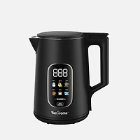 JS GOURMET VerAroma Bouilloire LED intelligente avec contrôle de température double paroi - 1,7 L 