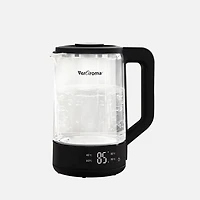 JS GOURMET VerAroma Bouilloire électrique intelligente en verre avec LED et contrôle de la température - 1,8 L