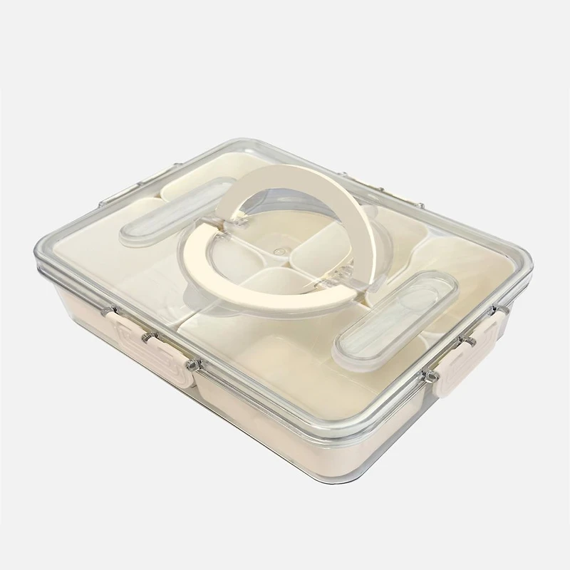 JS Gourmet Boîte Snackle 6 compartiments - beige