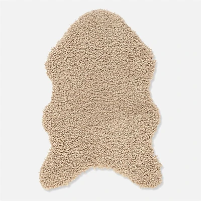 Junno Curly Fur Carpet, 2' x 3' - Beige