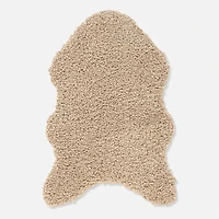 Junno Curly Fur Carpet, 2' x 3' - Beige