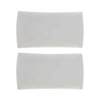 Set of 2 Diamond Rectangular Small Platter by Maxwell & Williams