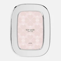 Kate Spade South Street Silver Oval Picture Frame - 4'' x 6''
