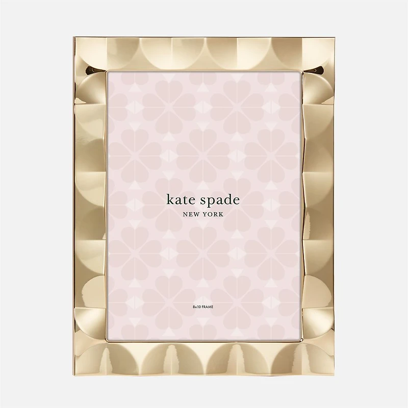 Kate Spade South Street Gold Scallop Picture Frame - 8'' x 10''