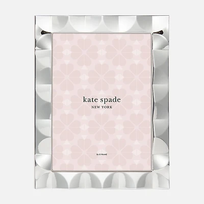 Kate Spade South Street Silver Scallop Picture Frame - 8'' x 10''