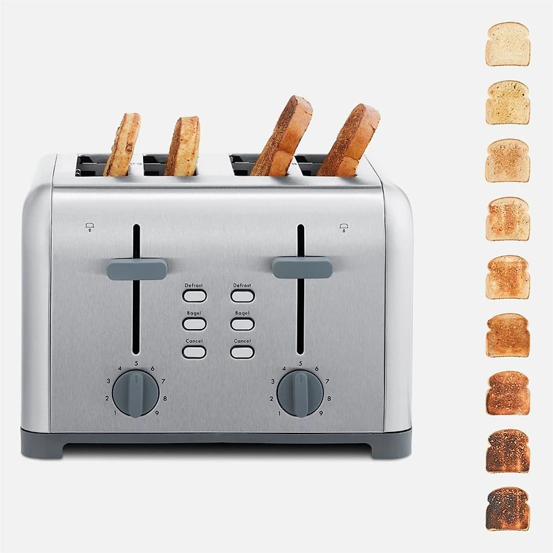 Kenmore Grille-pain en acier inoxydable, 4 tranches