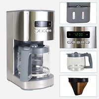 Kenmore Programmable Coffee Maker 12-Cup Gray