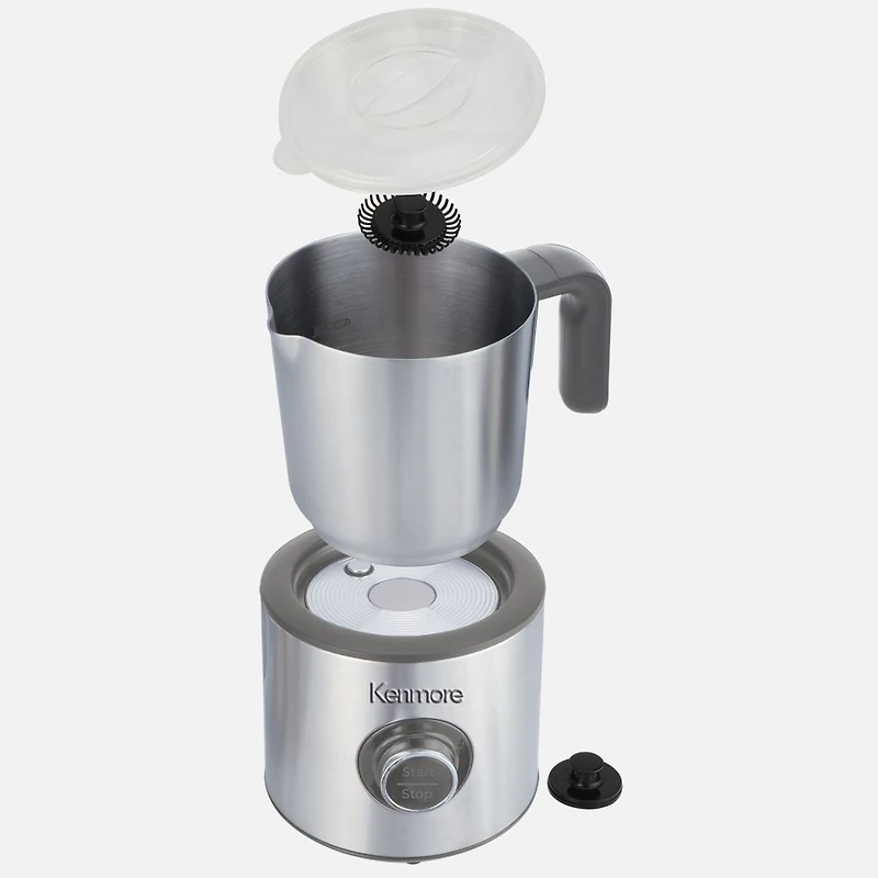 Kenmore Automatic Milk Frother & Steamer 4-in-1 Hot & Cold Foam Maker