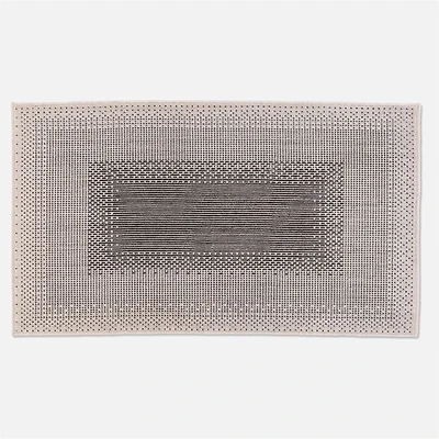 Knox Loop Tufted Washable Rug - Black
