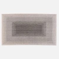 Knox Loop Tufted Washable Rug - Black