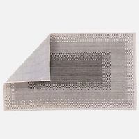 Knox Loop Tufted Washable Rug - Black