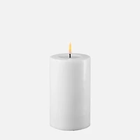 Bougie d'intérieur  DEL Deluxe - 3 x 5 po, blanc