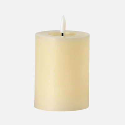 LED Pillar Candle Cream  - 3x4 in 