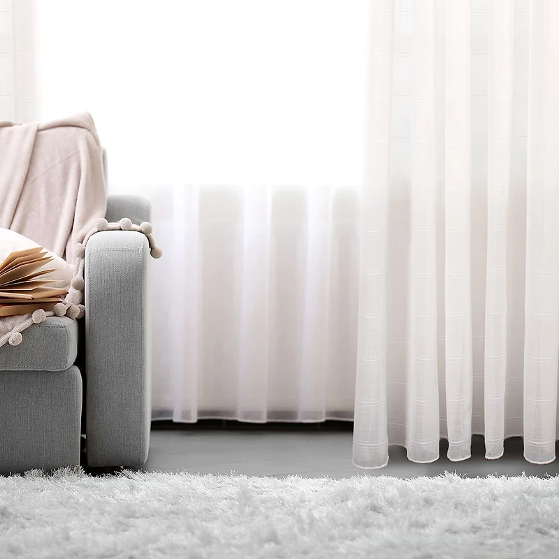 Rideau transparent jacquard « Kozani »