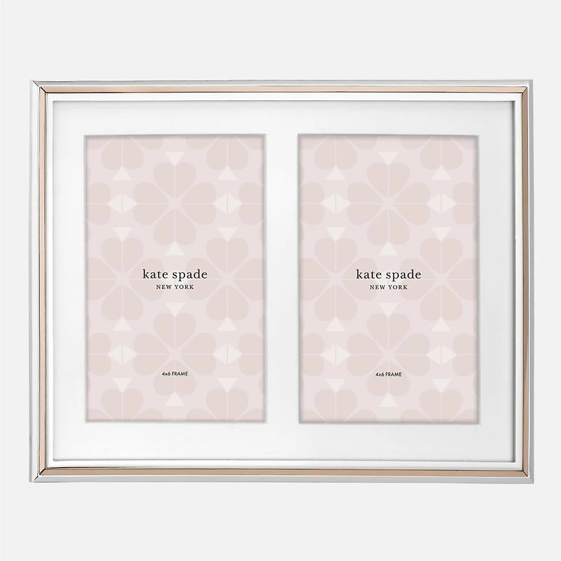 Rosy Glow Double Invitation Picture Frame by Kate Spade