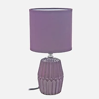Lampe de table en céramique avec abat-jour - Mauve