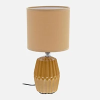 Lampe de table en céramique avec abat-jour