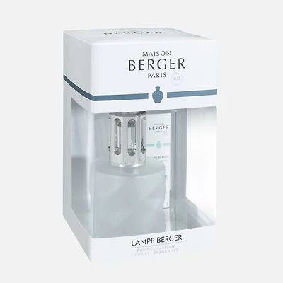 Coffret cadeau lampe Berger « Spirale » en verre givré par Maison Berger Paris -Vent d'Océan